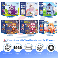 Chengji petit animal mignon jouets en plastique jeu de ligne de traction éducation pour animaux de compagnie éléphant rampant électrique avec lumière et son