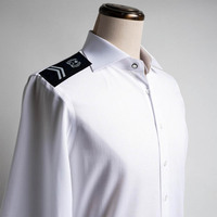 Ensemble d'épaulettes personnalisées pour uniforme de pilote d'aviation, tissées à la main, couleur et logo personnalisables, vêtement professionnel pour pilote