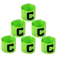 Brazalete de capitán al por mayor, paquete de 4 bandas elásticas para el brazo para entrenamiento de equipos de fútbol, brazaletes de entrenamiento de fútbol