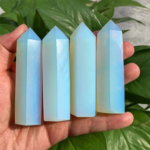 หินคริสตัลทรงหอคอยซิทรินโอปาไลต์ขัดเงาสไตล์โบฮีเมียนขายส่ง สำหรับตกแต่งบ้านอย่างมีเอกลักษณ์และเป็นของขวัญวันหยุด - Product Image 5