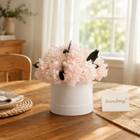 Lovebay – Fleurs d'hortensia stabilisées en gros, en boîte, pour décoration intérieure, centres de table de mariage et cadeaux