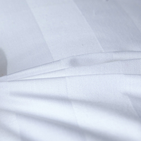 Housse de coussin d'hôtel de luxe 100% coton satiné tissé pour usage domestique et hospitalier