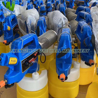 Brumisateur portatif capacité 2l de 2 xl pour les moustiques, pulvérisateur à propane, machine de brumisation pour la désinfection par l'eau, la fumée