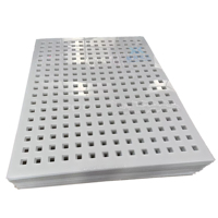 Tablero Perforado de Polipropileno PP, Placa Perforada de HDPE, Servicio de Corte y Moldeo de Plástico Extruido, Modelo de Techo de Color Personalizado