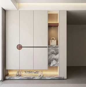 Kính hiện đại góc rượu vang và dao kéo Tủ lưu trữ với bảng phụ Home Bar đồ nội thất cho phòng khách - Product Image 3