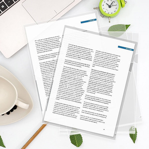 <span class=keywords><strong>Carpeta</strong></span> de Proyectos Transparente <span class=keywords><strong>Tipo</strong></span> <span class=keywords><strong>L</strong></span> A4, Resistente, de Foska, para Reportes Escolares, Presentaciones, con Plástico PP de Alta Calidad - Product Image 2