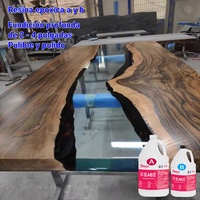 Résine Époxy de Revêtement Haute Transparence pour Dessus de Table en Bois et Plans de Travail (Résine Époxy A et B)