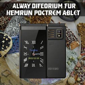 Téléphone <span class=keywords><strong>portable</strong></span> robuste à clapet HY M1 GSM 2G pour personnes âgées, double SIM, écran LED, 1800 mAh, antichoc, double écran, clavier russe - Product Image 2