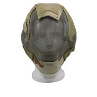 Masque tactique complet en fil d'acier respirant pour la défense en extérieur