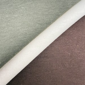 Tessuto in maglia Mamba Cotton Scuba Air Layer 320gsm 190cm 42%C 52%T 6%SP Marrone Melange Elasticizzato per Abbigliamento Esterno, Vestiti e Felpe con Cappuccio - Product Image 3