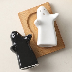 Productos de Tendencia 2026, Novedades en Cerámica, Salero para Especias, Herramientas para Hierbas, Organizador de Cocina con Diseño de Fantasma de Halloween, Botella para Pimienta - Product Image 4