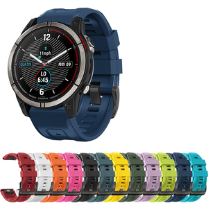 <span class=keywords><strong>Bracelet</strong></span> en silicone <span class=keywords><strong>Quickfit</strong></span> <span class=keywords><strong>22</strong></span> mm 26 mm pour Garmin Tactix 7 Pro AMOLED Delta Bravo <span class=keywords><strong>Bracelet</strong></span> pour montres intelligentes Quatix 7 Pro Respirant - Product Image 1