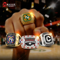 Bagues de champion personnalisées pour cérémonie de remise de prix, bague de championnat sportif, artisanat en métal doré.