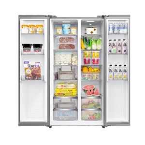 Congélateur et réfrigérateur verticaux côte à côte écoénergétiques pour cuisine commerciale, équipement d'extérieur pour hôtels - Product Image 4