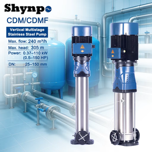 Bomba Vertical Multietapa de Acero Inoxidable SHYNPO para Producción Cosmética Transporte de Agua en Plantas de Procesamiento de Cosméticos - Product Image 1