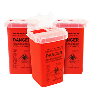 Hộp đựng vật sắc nhọn dùng một lần, loại nhỏ, di động, dùng cho kim tiêm và ống tiêm, dung tích 1 quart, dùng cho du lịch và gia đình - Product Image 1