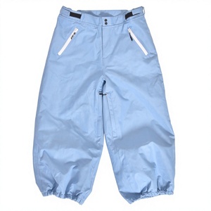 Nouveau pantalon de ski unisexe bleu clair imperméable, coupe-vent et respirant, style streetwear oversize, pour snowboard, OEM, coupe ample et jambe large - Product Image 1