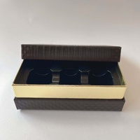 Caja de Cartón Negra Mate Premium con Estampado en Dorado y UV Localizado, Caja Rígida de Papel para Empaque de Lujo