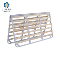 Cadre de lit métallique moderne réglable, pliable et portable, pour plateforme de lit, idéal pour chambre à coucher, appartement, ferme, tailles personnalisables, robuste