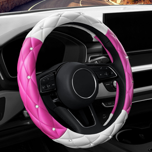Funda de <span class=keywords><strong>Volante</strong></span> de Coche con Cristales, Elegante y Brillante, para Decoración Diaria de Conducción - Product Image 1