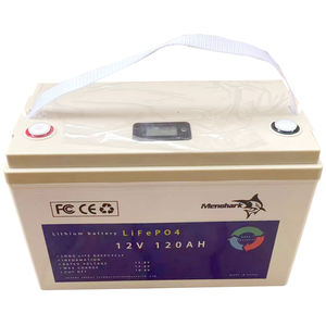 12V 120AHスタック式充電式リチウム鉄リン酸太陽電池ディープサイクルLiFePO4家庭用エネルギー貯蔵 - Product Image 1