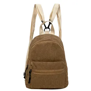 March EXPO Trade Fair 2024 Hot Supplier Primarily Handle Manufacturing Corduroy Kids Back To School Bag Child Backpack For Kids