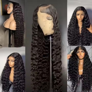 Raw Burmese Curly 13*6 Lace Front <strong>Wig</strong> 200% 250% Density Human Hair HD Lace Transparent Lace Frontal <strong>Wig</strong> for Black Women - Product Image 4