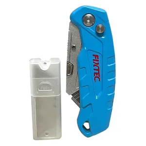 Fixtec Folding Utility <strong>Knife</strong> Box Cutter Aluminum with Clip 19mm Quick Change Blade - Product Image 4