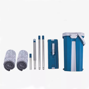 Boîte de couleur écologique emballée en microfibre <span class=keywords><strong>magique</strong></span> humide et sèche auto-lavée rectangle vadrouille à sol plat avec seau pour le nettoyage des sols - Product Image 5