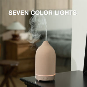 Nuevo Difusor de Aromaterapia Eléctrico de Cerámica Blanca para Aceites Esenciales, Difusor de Fragancia para el Hogar con Luz LED - Product Image 4