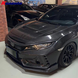 Pare-chocs avant en carbone OE avec calandre pour <span class=keywords><strong>Honda</strong></span> <span class=keywords><strong>Civic</strong></span> Type <span class=keywords><strong>R</strong></span> <span class=keywords><strong>FK8</strong></span> 17-21, kits de carrosserie - Product Image 2