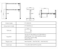 Tables Intelligentes Électriques Ergonomique Réglable en Hauteur Bureau d'Ordinateur Bureau Électrique pour Bureau Mobilier Maison