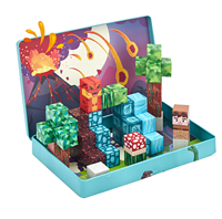 52 mini blocs magnétiques avec étui, ensemble de voyage STEM sur le thème des dinosaures pour les tout-petits, enfants, cadeaux éducatifs pour filles et garçons