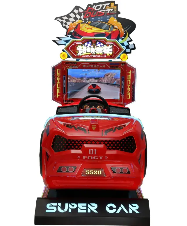 3D Tour super car Race arcade de alta calidad 26 pulgadas pantalla LCD niños máquina de juego de carreras Arcade que funciona con monedas