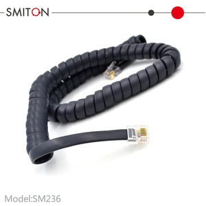 <span class=keywords><strong>Cable</strong></span> Espiral Plano RJ12 6P6C, <span class=keywords><strong>Cable</strong></span> Telefónico Extensible En Espiral - Product Image 4