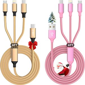 100W High-Speed 5 in 1 Data <b>Cable</b> Fast Charging Nylon Braided Multifunction <b>USB</b> Type C Charger <b>Cable</b> <b>USB</b> <b>Cable</b> - Product Image 2