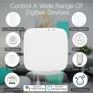 Tuya Zigbee3.0 Wireless Smartlife APP Bridge Voz a través de <span class=keywords><strong>Alexa</strong></span> Google Home Dispositivos de control remoto Smart Gateway <span class=keywords><strong>Hub</strong></span> - Product Image 2