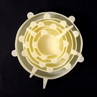 Lot de 6/12 couvercles extensibles en silicone personnalisables avec logo, écologiques, pour bols et casseroles, outils spécialisés pour la conservation des aliments