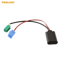 Modul Adaptor Nirkabel Aux-in Mobil Penerima Audio Dengan Mikrofon untuk Renault Kabel AUX Host Dua Colokan