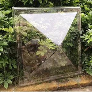 Thermoplastic Clear Polycarbonate square Pyramid Dome Skylight for Factory roof Lighting