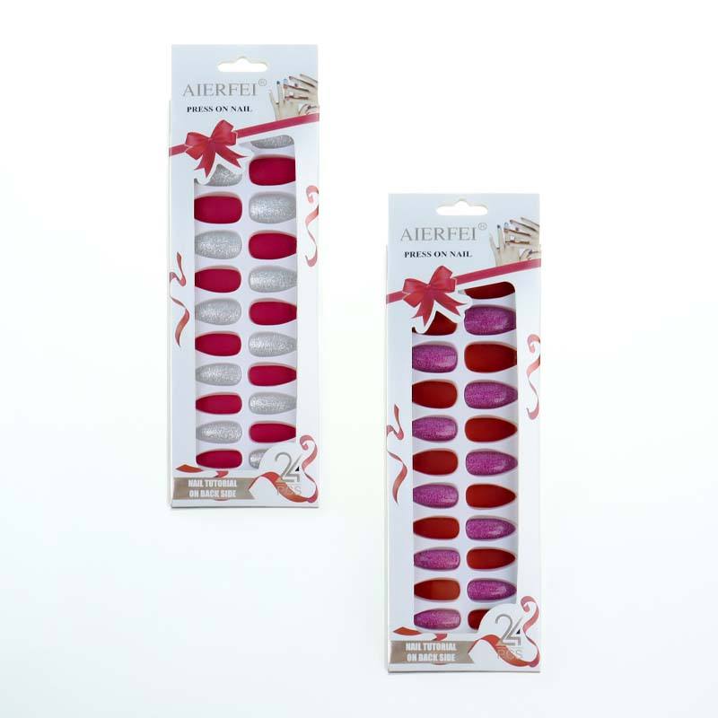 2023 New Arrival ABS False Nails 24 Pcs Fashion Design Press on Nails Acrylic