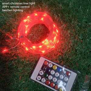 Guirnalda <span class=keywords><strong>de</strong></span> Luces para Árbol <span class=keywords><strong>de</strong></span> Navidad, Interior/Exterior, Alimentada por USB, Impermeable, RGB, Direccionable, con Control Remoto por Aplicación, Clasificación IP67 - Product Image 4