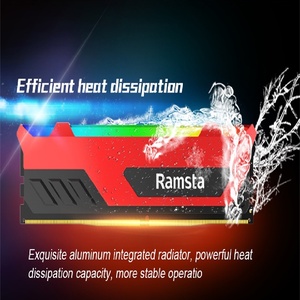 Original <span class=keywords><strong>DDR4</strong></span> Gaming RGB RAM por Ramsta Wolverine Series 8GBx2 16GBx2 3200Mhz 3600Mhz Dissipador para Desktop PC Atacado em estoque - Product Image 4