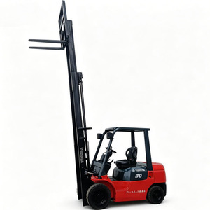 Used Report Video Inspection Japanese Original Toyota 3-Ton <b>Forklift</b> 3-4.5m Heights Core Components 4300KG 0-2000 Hours - Product Image 1
