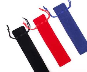 Nouveau sac cadeau de luxe pour stylo à cordon épais avec lanière pochette en velours couleur personnalisée recyclable chaud <span class=keywords><strong>le</strong></span> plus récent pour l'utilisation de la bougie du stylo - Product Image 2