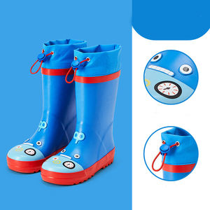 <span class=keywords><strong>Bottes</strong></span> de pluie <span class=keywords><strong>en</strong></span> <span class=keywords><strong>caoutchouc</strong></span> pour enfants, légères, antidérapantes, semelle souple, confortables, unisexes, imperméables, avec cordon de serrage, durables, pour l'extérieur - Product Image 3