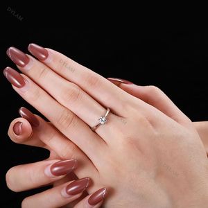 Bague de mariage Dylam Zircon, bagues de fiançailles simplistes, diamant Moissanite, vintage, éthique, meilleures entreprises de bagues, moitié prix - Product Image 3