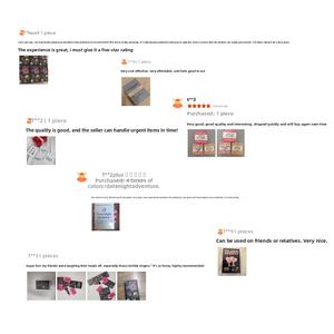 Cadeau personnalisé transfrontalier pour la Saint-Valentin pour les couples en rendez-vous, <span class=keywords><strong>carte</strong></span> en papier créative pour la nuit, amies, petit ami, femme, mari - Product Image 6