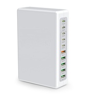 Chargeur mural rapide multi-ports HNT ODM180W GaN PD&QC 5A+5C, multifonction, ignifuge, adaptateur universel pour iPhone 16 15
