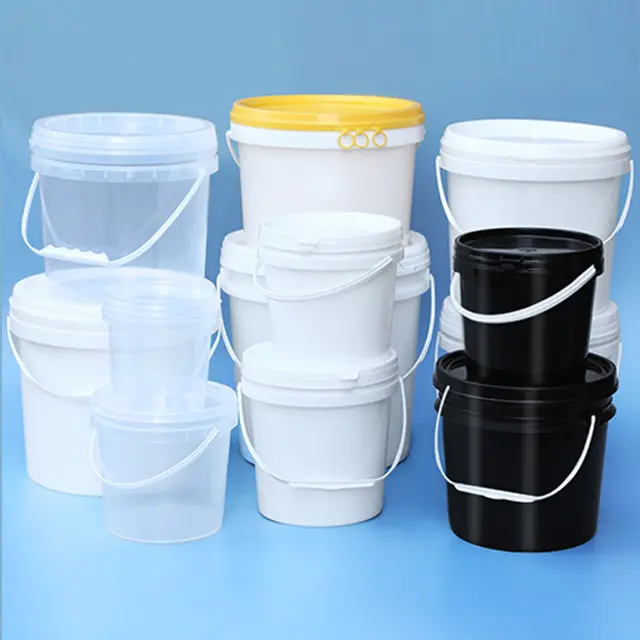 1-20l Plastic Emmer Met Handvat En Deksels Food Grade Drum Emmer Pakket Hot Sale 1l Plastic Gallon Verf Loodloong